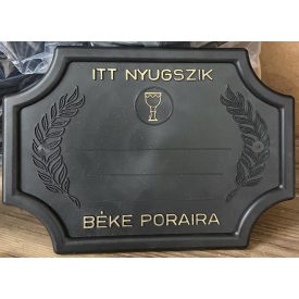 Fekete nagy szögletes - kelyhes