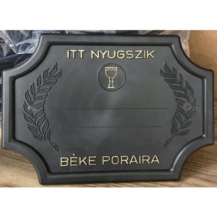 Fekete nagy szögletes - kelyhes