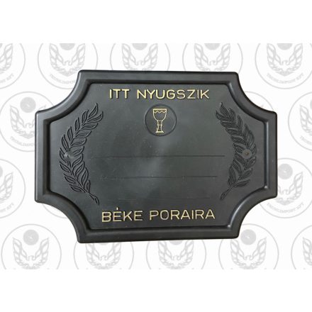 Fekete nagy szögletes - kelyhes