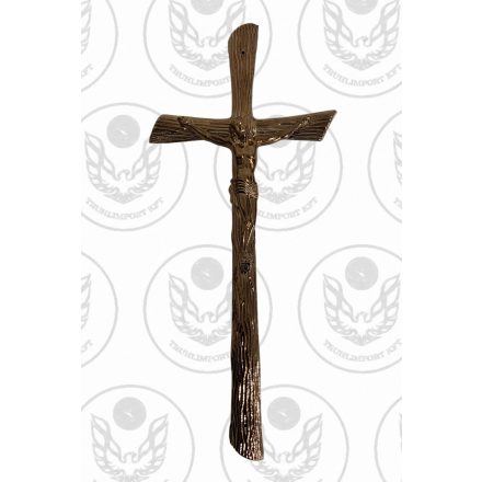 Fémgőzölt feszület 1013 fatörzs bronz