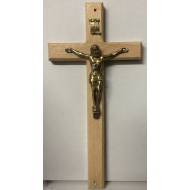 Natúr fa feszület 24cm