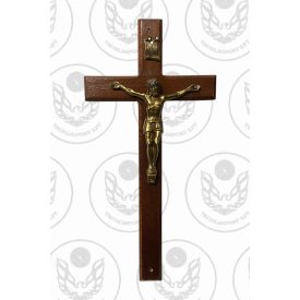 Pácolt fa feszület 24cm